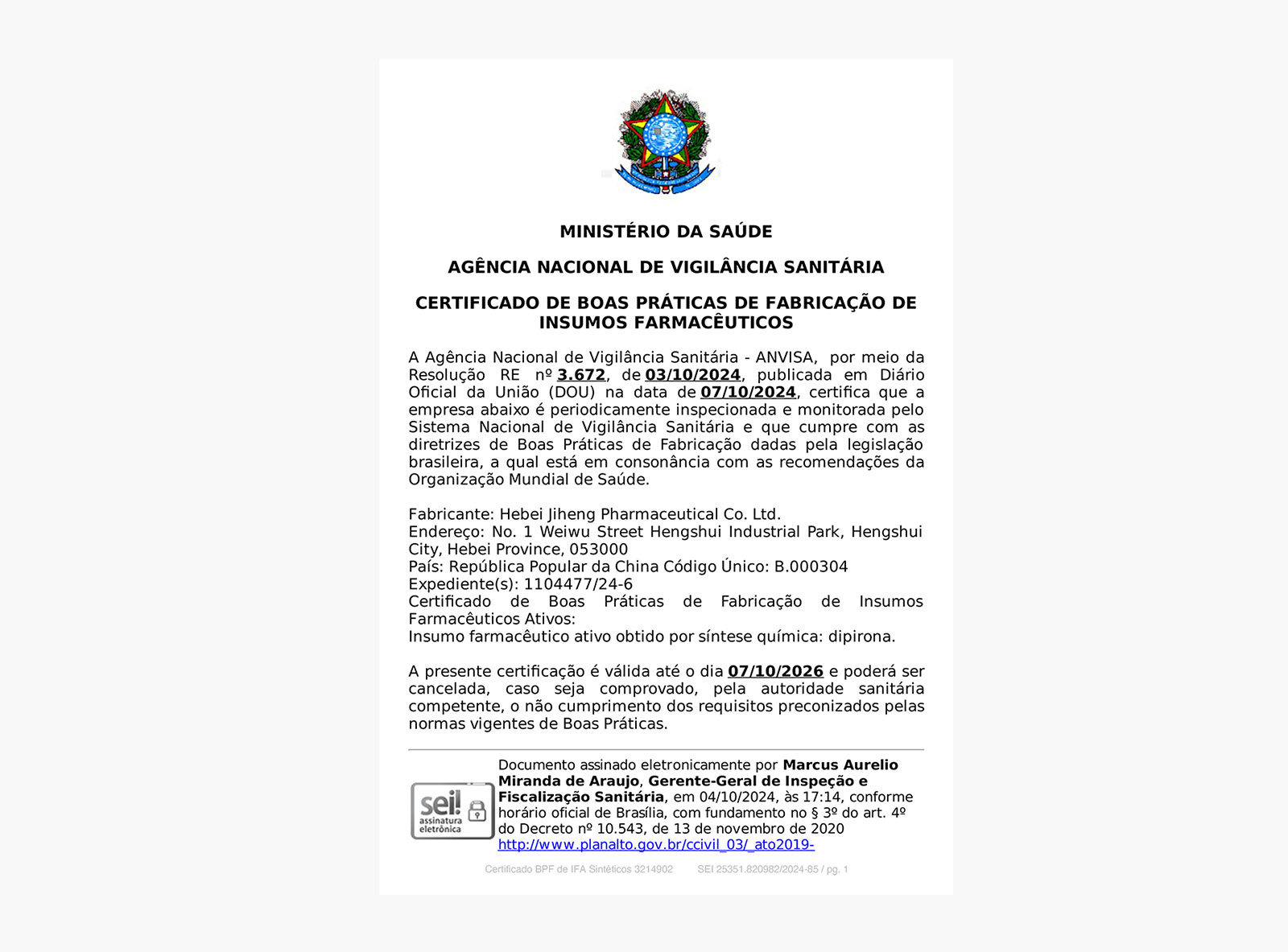 安乃近SEI_3214902_Certificado_BPF_de_IFA_Sinteticos